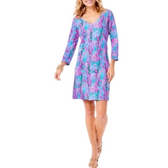 LILLY PULITZER Tessa 3/4 Sleeve Dress! Retail $98. - Picture 2 of 9